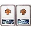 Image 2 : Lot of (2) 1942-D Lincoln Wheat Cent Coins NGC MS67RD