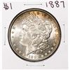 Image 1 : 1887 $1 Morgan Silver Dollar Coin