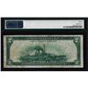 Image 2 : 1918 $2 Battleship Federal Reserve Bank Note Cleveland Fr.759 PMG Very Fine 20