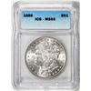 Image 1 : 1886 $1 Morgan Silver Dollar Coin ICG MS65