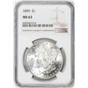Image 1 : 1899 $1 Morgan Silver Dollar Coin NGC MS63