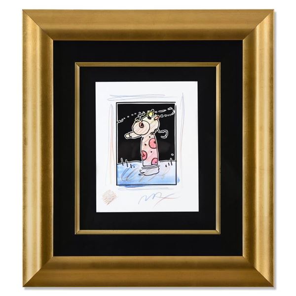 Peter Max "Sage in Wind" Original Mixed Media on Paper