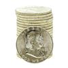 Image 1 : Roll of (20) 1962-D Brilliant Uncirculated Franklin Half Dollar Coins