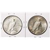 Image 2 : Lot of (2) 1934-1935 $1 Peace Silver Dollar Coins