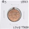 Image 1 : 1883 $5 Liberty Head Half Eagle Love Token Coin
