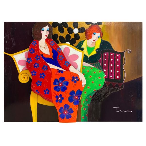 A Brief Respite by Itzchak Tarkay (1935-2012)