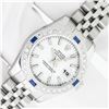Image 2 : Rolex Sapphire Quickset White Index Diamond Sapphire Datejust Wristwatch