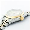 Image 6 : Rolex Ladies 2T Yellow Gold & Stainless Steel Silver Tapestry Dial Wristwatch 26