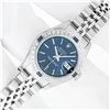 Image 2 : Rolex Ladies Quickset Stainless Steel Blue Index Diamond And Sapphire Datejust 2