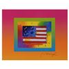 Image 2 : Flag with Heart on Blends by Peter Max