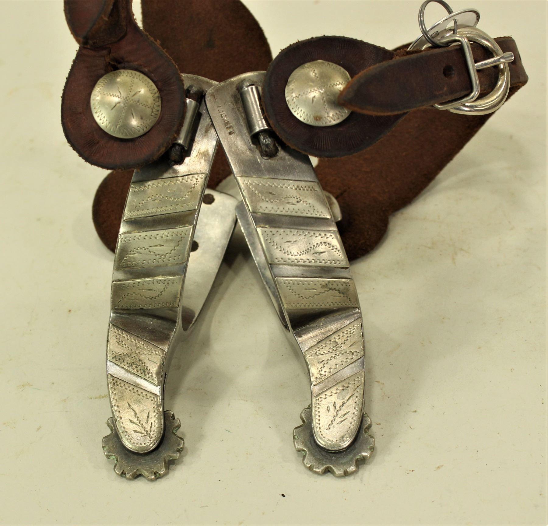 Bronc Riding Spurs 1 In Crockett Bronc Spurs