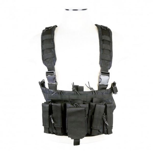 NCSTAR AR & PISTOL MAGS CHEST RIG - BLACK