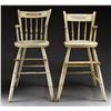 Image 1 : EXTREMELY RARE EARLY PAIR OF WINDSOR HIGHCHAIRS