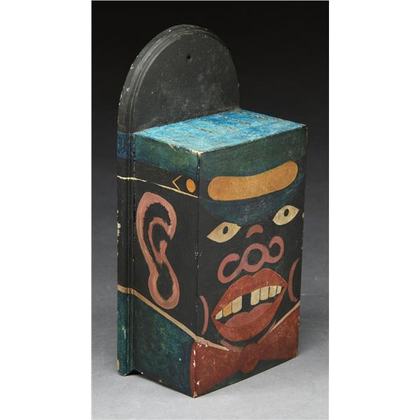 FOLK ART HAND PAINTED KNIFE BOX.