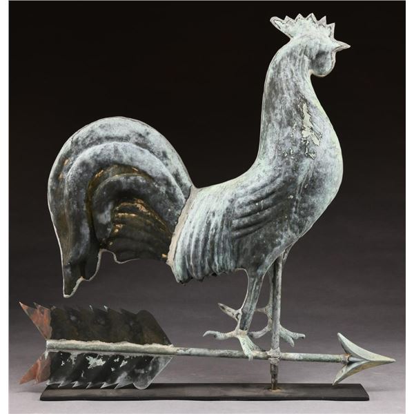 FULL BODY MOLDED COPPER AND ZINC ROOSTER