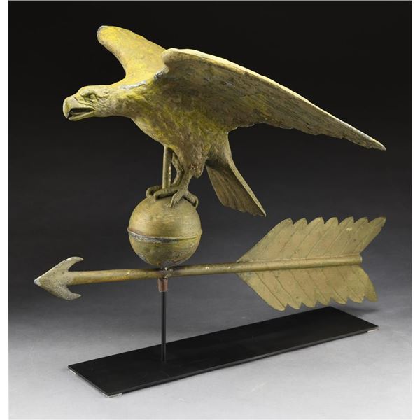 FULL BODY COPPER EAGLE WEATHERVANE.