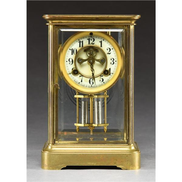 WATERBURY CRYSTAL REGULATOR CLOCK.