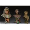 Image 1 : GROUP OF 3 NATIVE AMERICAN DECORATED CHALKWARE