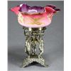 Image 2 : MT WASHINGTON GLASS BRIDES BOWL ON STAND.