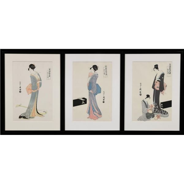 LOT OF THREE JAPANESE PRINTS.