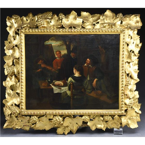 A.W. FREEMAN A DUTCH TAVERN SCENE.