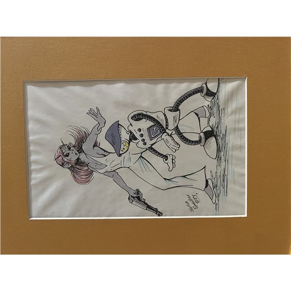 Joshua Quagmire hand drawn signed sketch