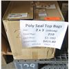 Image 1 : Qty 210 Pkgs (100 ea) Poly Seal Top Bags 2"x3" Retail $415