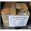 Image 1 : Qty 110 Pkgs (100 ea) Poly Seal Top Bags 3"x5" Retail $366