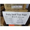 Image 3 : Qty 115 Pkgs (100 ea) Poly Seal Top Bags 4"x4" Retail $424