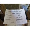 Image 2 : Qty 66 Pkgs (100 ea) Poly Seal Top Bags 6"x6" Retail $429