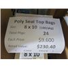 Image 2 : Qty 24 Pkgs (100 ea) Poly Seal Top Bags 8"x10" Retail $230