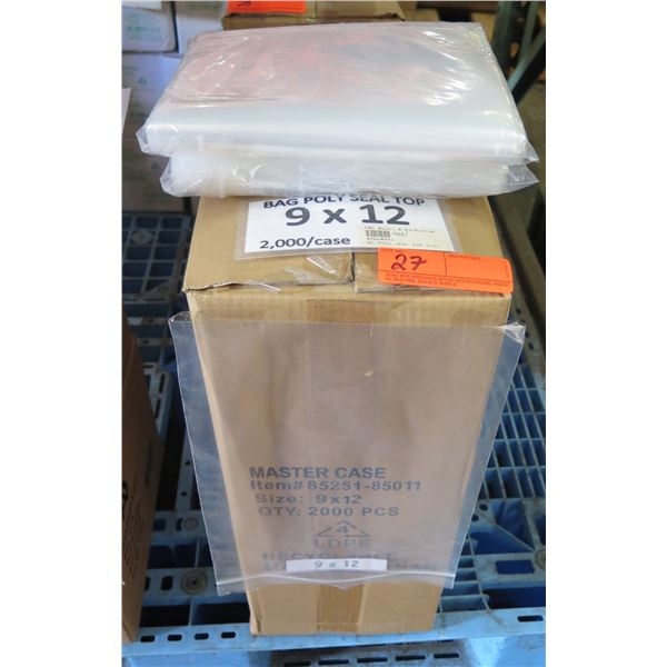 Box Poly Seal Top Bags 9"x12"