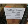 Image 2 : Qty 1000 Bag Shop - Frosted 10"x5"x13" Retail $590