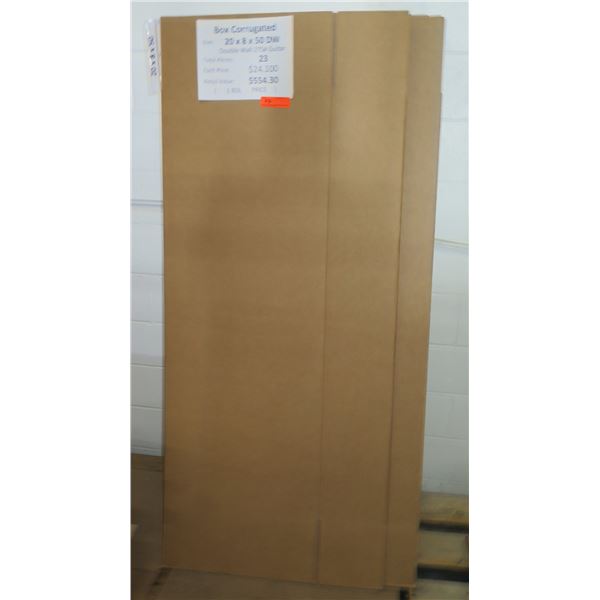 Qty 23 Corrugated Boxes Double Wall Guitar 20"x8"x50" Retail $554