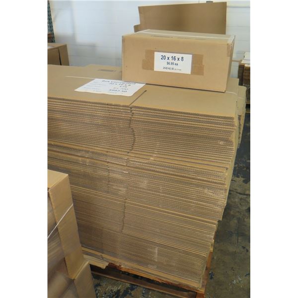 Qty 175 Corrugated Boxes 20 x16 x8  Retail $997