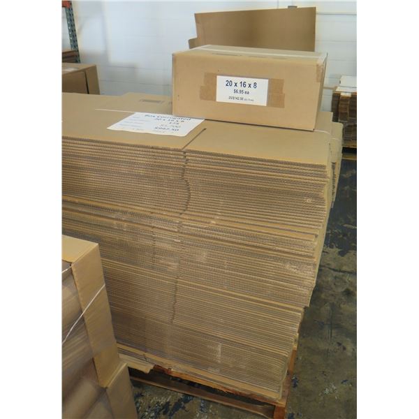 Qty 175 Corrugated Boxes 20 x16 x8  Retail $997