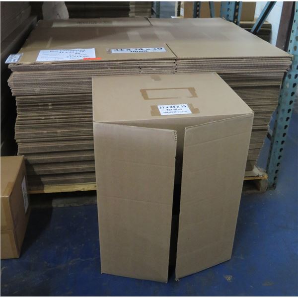 Qty 88 Corrugated Boxes 31 x24 x19  Retail $1513