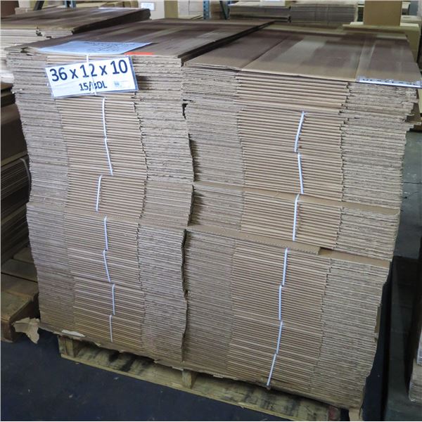 Qty 235 Corrugated Boxes 36"x12"x10" Retail $1425