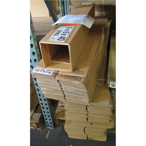 Qty 75 Corrugated Boxes 6 x6 x40  Retail $415