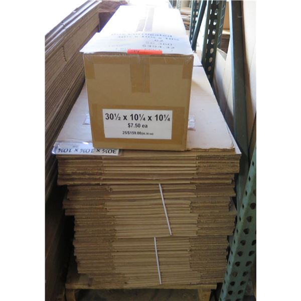 Qty 62 Corrugated Boxes 30.5"x10.25"x10.25" Retail $394