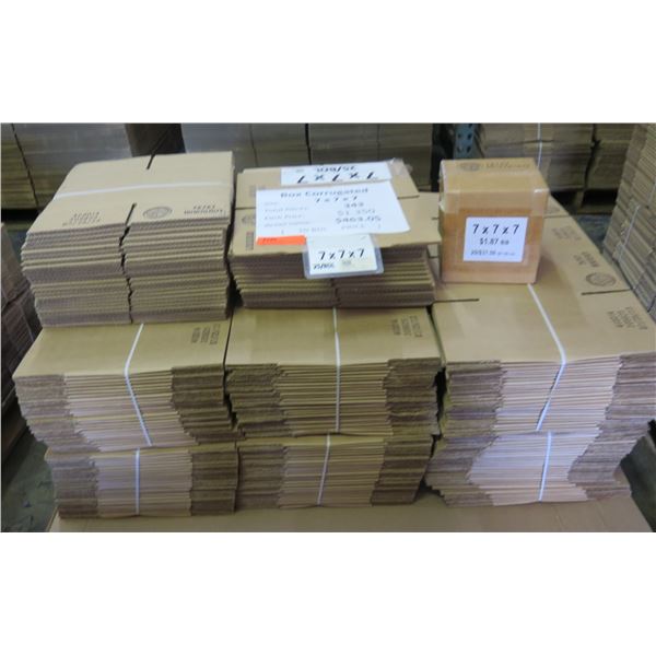 Qty 343 Corrugated Boxes 7 x7 x7  Retail $463