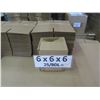 Image 2 : Qty 1025 Corrugated Boxes 6"x6"x6" Retail $1033