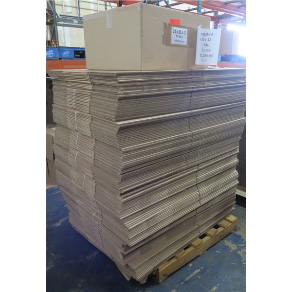 Qty 146 Corrugated Boxes 24 x20 x12  Retail $1384