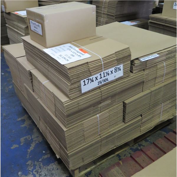 Qty 334 Corrugated Boxes 17.25"x11.1"x8.75" Retail $1124