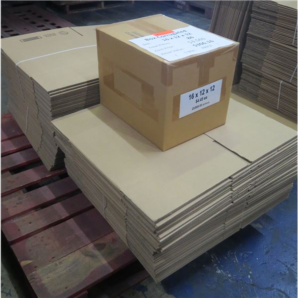 Qty 86 Corrugated Boxes 16"x12"x12" Retail $306