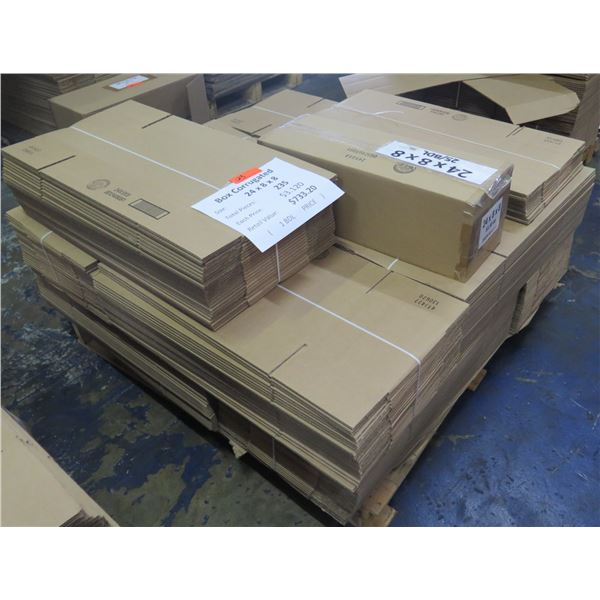 Qty 235 Corrugated Boxes 24 x8 x8  Retail $733