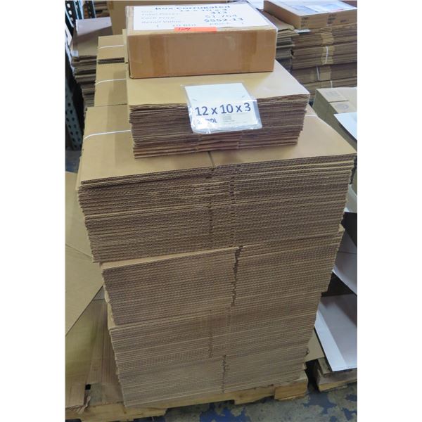 Qty 313 Corrugated Boxes 12 x10 x3  Retail $552