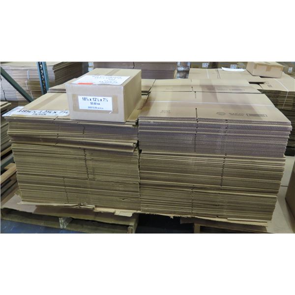 Qty 295 Corrugated Boxes 18.5 x12.5 x7.5  Retail $1194