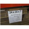 Image 2 : Qty 244 Corrugated Boxes 24"x16"x7" Retail $1444