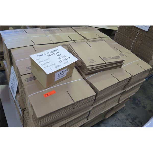 Qty 911 Corrugated Boxes 10 x8 x6  Retail $1361